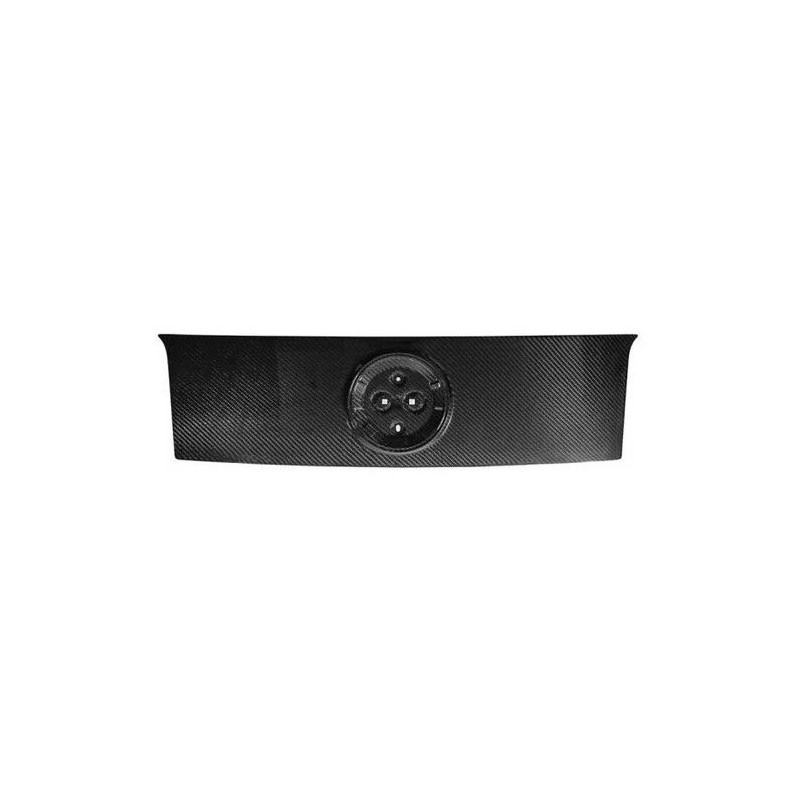 FORD MUSTANG 2010-2014 PANNEAU DE GARNITURE DE COFFRE EN FIBRE DE CARBON AVEC TROUS POUR EMBLÈME Trufiber Taillight Panel With E