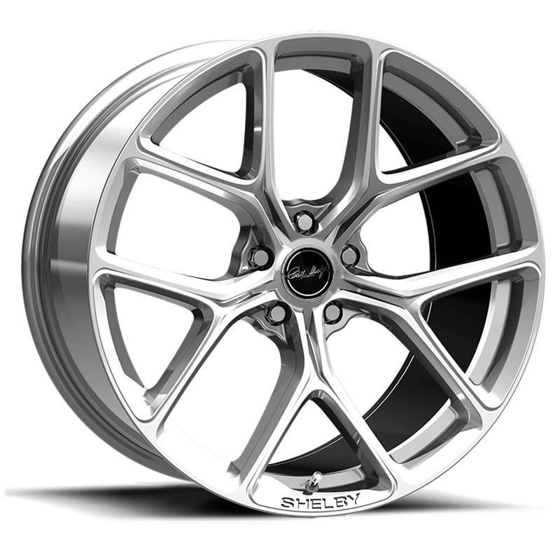 FORD MUSTANG 2005-2025 JANTE 20 X 9.5 ENTRAXE 5 X 114.3 Carroll Shelby CS3 Chrome Powder Wheels CSW-CS3295430CP à l'unité