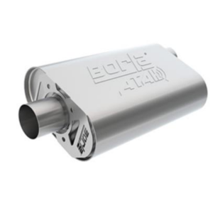 63.5 mm 2.5 pouces SILENCIEUX D’ÉCHAPPEMENT ATAK INOX Crate304 Stainless Steel 2.5 Inch Muffler BORLA 400945