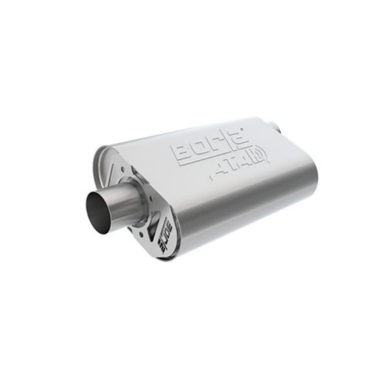 63.5 mm 2.5 pouces SILENCIEUX D’ÉCHAPPEMENT ATAK INOX Crate304 Stainless Steel 2.5 Inch Muffler BORLA 400945