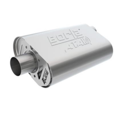63.5 mm 2.5 pouces SILENCIEUX D’ÉCHAPPEMENT ATAK INOX Crate304 Stainless Steel 2.5 Inch Muffler BORLA 400945