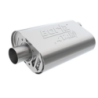 63.5 mm 2.5 pouces SILENCIEUX D’ÉCHAPPEMENT ATAK INOX Crate304 Stainless Steel 2.5 Inch Muffler BORLA 400945