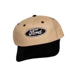 FORD MUSTANG 1964-2015 CASQUETTE LOGO FORD BLEU OVALE NOIR BEIGE black and tan ford logo hat SCOTT DRAKE HAT-F-BLK