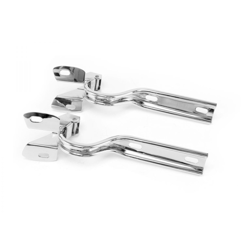FORD MUSTANG 1979-1993 PAIRE DE CHARNIERES COMPAS DE CAPOT Hood Hinges Stainless Pair SCOTT DRAKE D9ZZ-16796-S