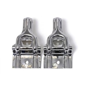 FORD MUSTANG 1985-1993 PAIRE DE SUPPORTS DE RADIATEUR 5.0 INOX 5.0 Radiator brackets stainless SCOTT DRAKE E7SZ-8A193-S