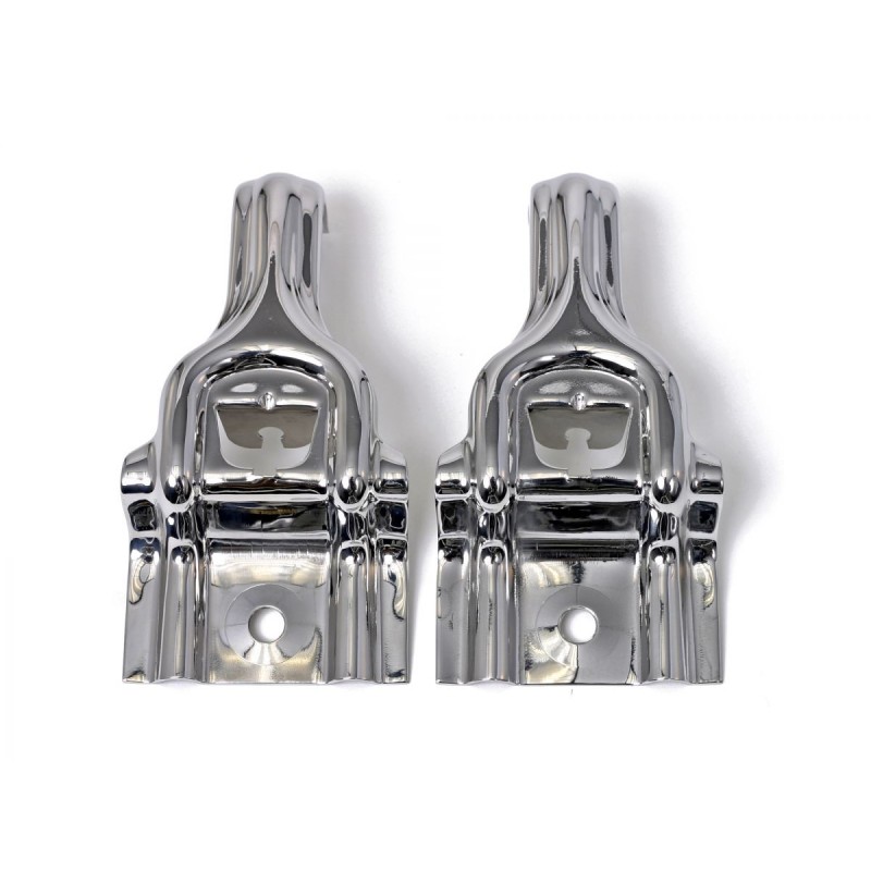 FORD MUSTANG 1985-1993 PAIRE DE SUPPORTS DE RADIATEUR 5.0 INOX 5.0 Radiator brackets stainless SCOTT DRAKE E7SZ-8A193-S