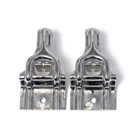 FORD MUSTANG 1985-1993 PAIRE DE SUPPORTS DE RADIATEUR 5.0 INOX 5.0 Radiator brackets stainless SCOTT DRAKE E7SZ-8A193-S