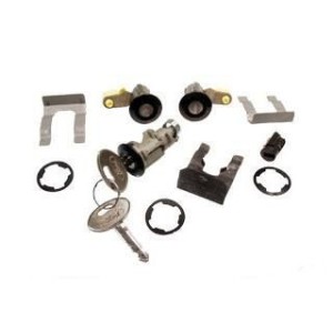 FORD MUSTANG 1987-1993 BARRILLET DE SERRURE POUR COFFRE PORTE ET BOITE A GANTS Door Trunk glovebox lockset SCOTT DRAKE F2ZZ-6121