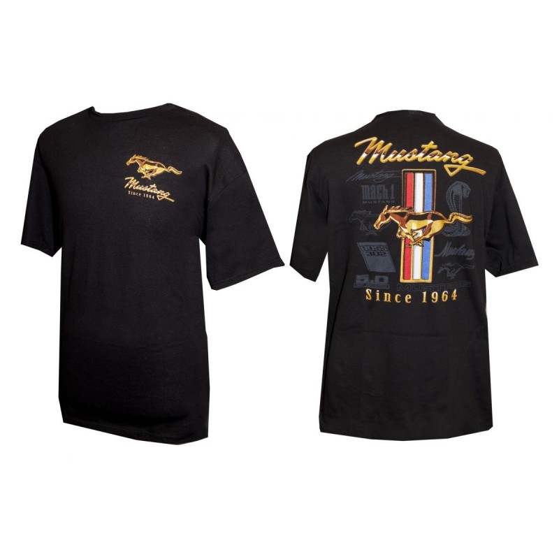 FORD MUSTANG 1964-2016 TSHIRT DEPUIS 1964 HOMME MEDIUM Mustang Since 1964 Men's Medium t-Shirt SCOTT DRAKE TS-FMGTR-M