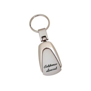 FORD MUSTANG 1964-2015 PORTE CLES CHROME CALIFORNIA SPECIAL chrome brushed key chain california special SCOTT DRAKE ACC-1033114