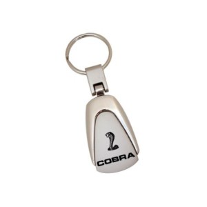 FORD MUSTANG 1964-2015 PORTE CLES COBRA chrome brushed key chain cobra SCOTT DRAKE ACC-1033205