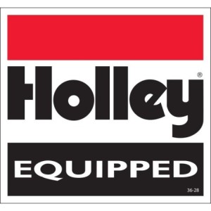 AUTOCOLLANT DECAL - HOLLEY EQUIPPED Holley 36-28
