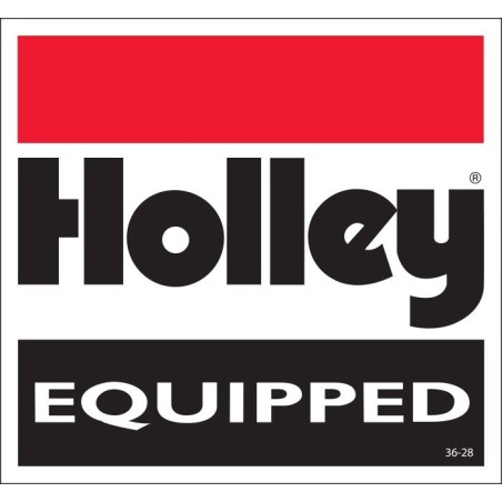 AUTOCOLLANT DECAL - HOLLEY EQUIPPED Holley 36-28