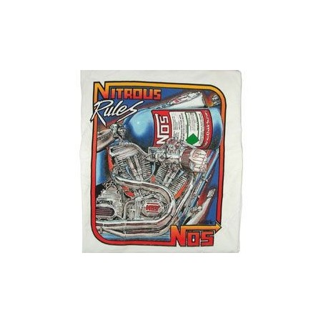 LTS T-SHIRT - WHITE NOS HARLEY LG NOS 19041-LGNOS