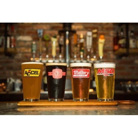 Obsolète LOT DE 4 VERRES A BIERE ACCEL MSD MALLORY Holley 36-454 - DERNIER EXEMPLAIRE AVANT ARRET DE LA REFERENCE