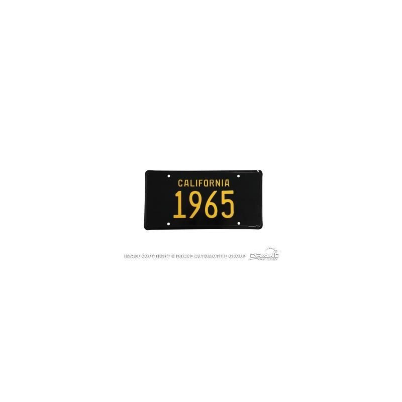 1965 PLAQUE D IMMATRICULATION CALIFORNIE ALUMINIUM (vendu a l'unité) California License Plate ACC-LP-65C