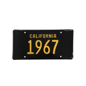 1967 PLAQUE D IMMATRICULATION CALIFORNIE ALUMINIUM (vendu a l'unité) California License Plate