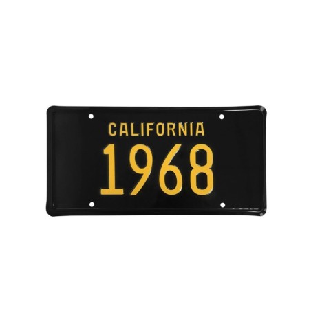 Obsolète 1968 PLAQUE D IMMATRICULATION CALIFORNIE ALUMINIUM (vendu a l'unité) California License Plate ACC-LP-68C