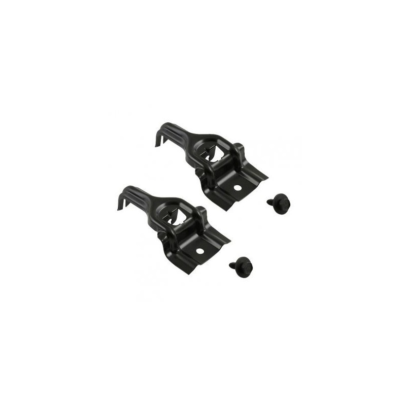 FORD MUSTANG 1979-1993 PAIRE DE SUPPORTS DE RADIATEUR NOIR radiator brackets black DANIEL CARPENTER D9ZZ-8193