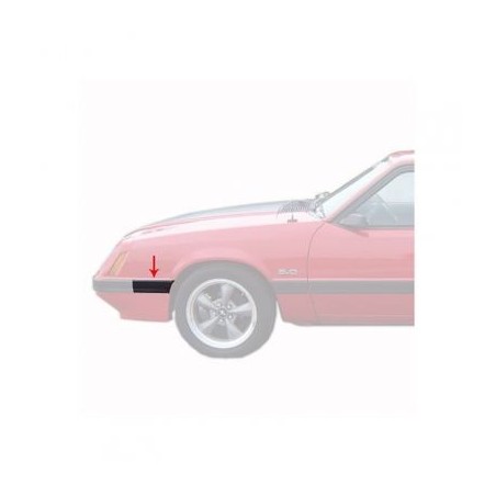 FORD MUSTANG 1985-1986 fender moulding front - lh DANIEL CARPENTER E5ZZ-16069