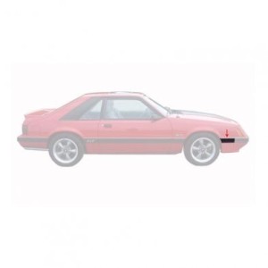 FORD MUSTANG 1985-1986 fender moulding front - rh DANIEL CARPENTER E5ZZ-16068