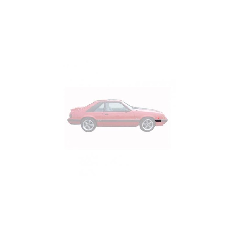 FORD MUSTANG 1985-1986 fender moulding front - rh DANIEL CARPENTER E5ZZ-16068