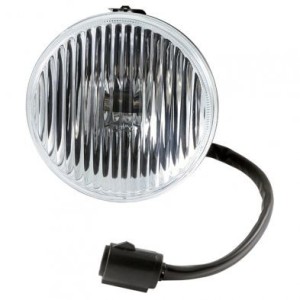 FORD MUSTANG 1987-1993 fog light assembly with bulb - clear ribbed glass DANIEL CARPENTER E7ZZ-15200