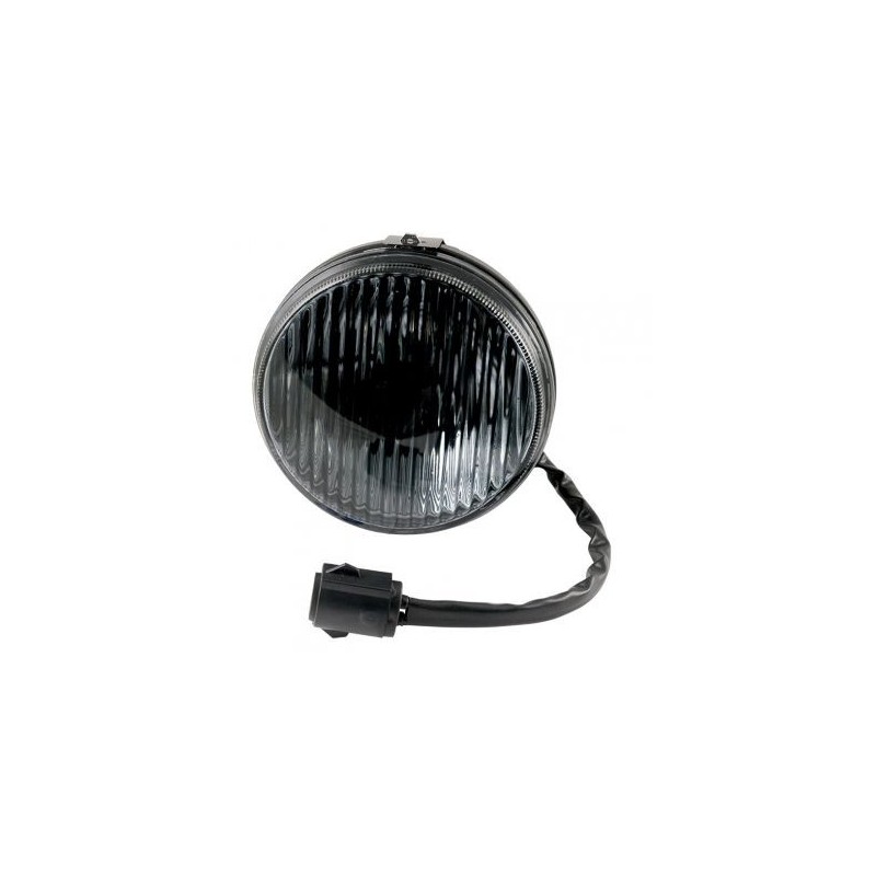 FORD MUSTANG 1987-1993 fog light assembly with bulb - smioked ribbed glass DANIEL CARPENTER E7ZZ-15200-OS