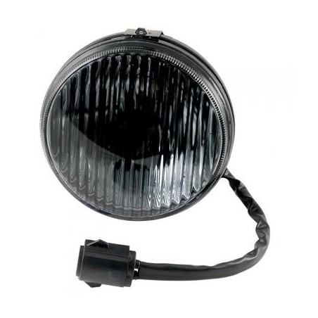 FORD MUSTANG 1987-1993 fog light assembly with bulb - smioked ribbed glass DANIEL CARPENTER E7ZZ-15200-OS