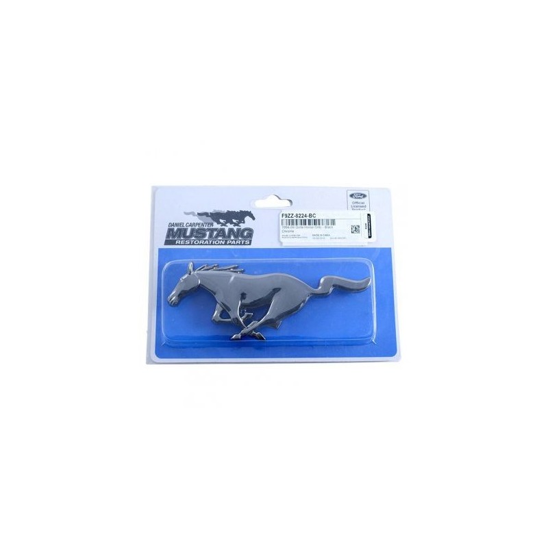 FORD MUSTANG 1994-2004 grille horse emblem - smoke black chrome DANIEL CARPENTER F9ZZ-8224-BC