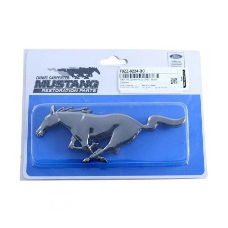 FORD MUSTANG 1994-2004 grille horse emblem - smoke black chrome DANIEL CARPENTER F9ZZ-8224-BC