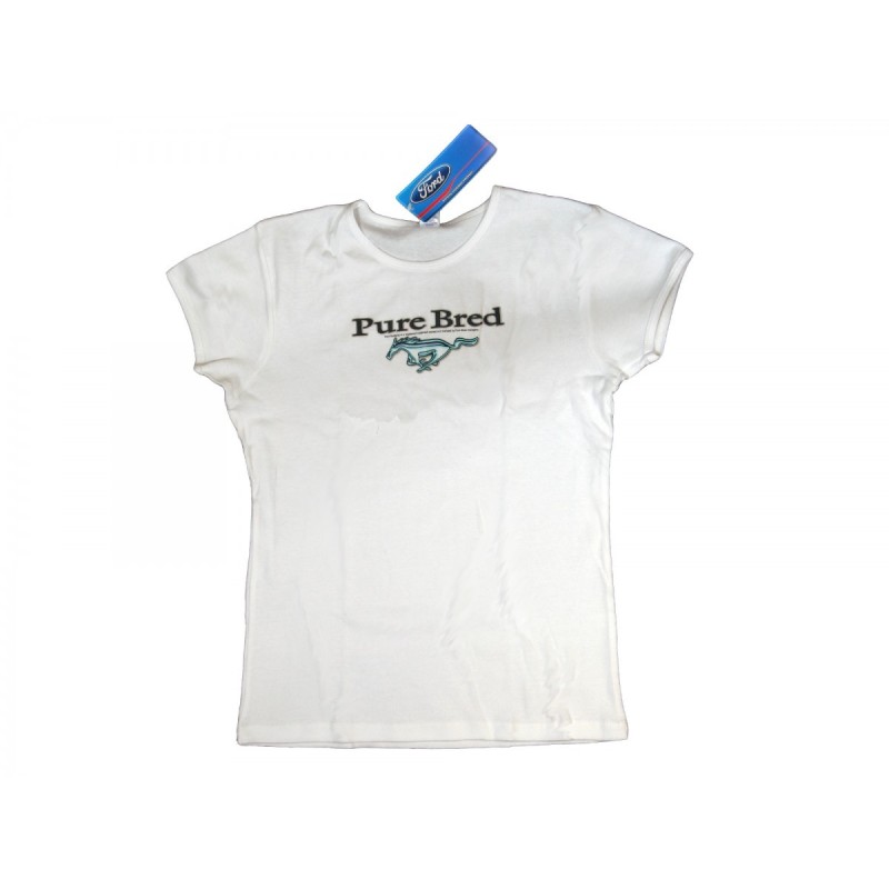 FORD MUSTANG 1964-2015 T-SHIRT FEMME PURE BRED MUSTANG TAILLE MEDIUM t-shirt womens pure bred girl SCOTT DRAKE TS-M-PB