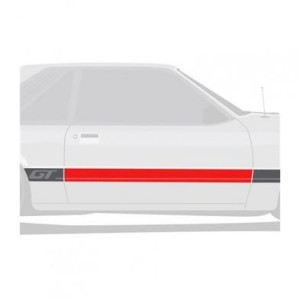 FORD MUSTANG 1985-1986 door body molding rh DANIEL CARPENTER E5ZZ-6120938