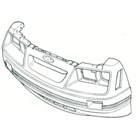 FORD MUSTANG 1985-1986 gt ft bumper cover DANIEL CARPENTER E5ZZ-8190-B