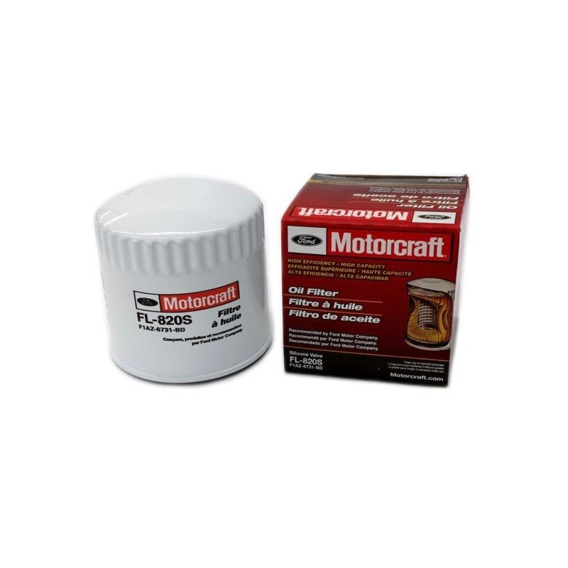 FORD MUSTANG 1996-2014 FILTRE A HUILE MOTORCRAFT FORD MUSTANG V6 et V8 4.0 4.6 5.4 5.8 Oil Filter MOTORCRAFT FL-820-S FL820S