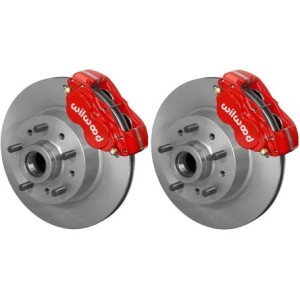 FORD MUSTANG 1974-1978 KIT ETRIERS ROUGE 4 PISTONS WILWOOD Mustang II Caliper Conversion Kits WILWOOD 140-14271-R