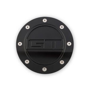 FORD MUSTANG 2015-2023 Gt All Black Fuel Door DRAKE MUSCLE CARS FR3Z-6640526-GA