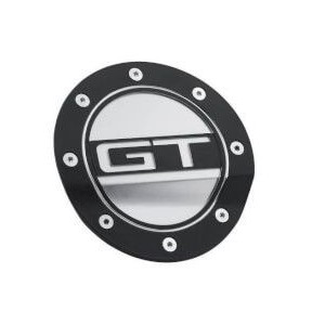 FORD MUSTANG 2015-2023 Gt Blk/silver Fuel Door DRAKE MUSCLE CARS FR3Z-6640526-GB