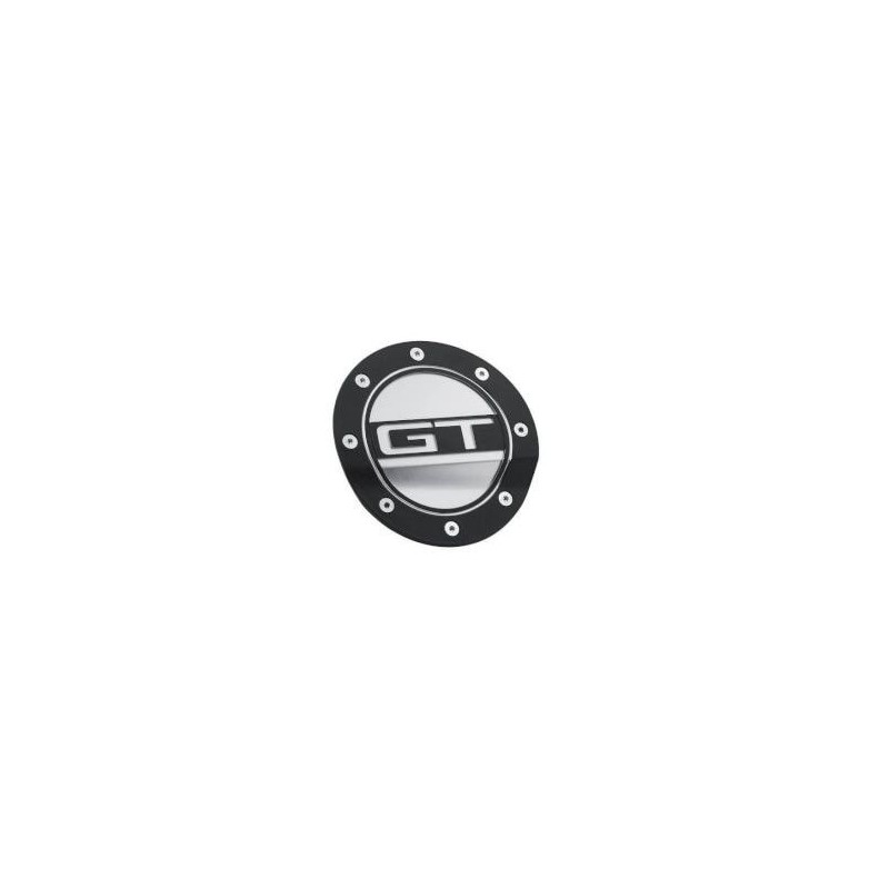 FORD MUSTANG 2015-2023 Gt Blk/silver Fuel Door DRAKE MUSCLE CARS FR3Z-6640526-GB