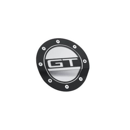 FORD MUSTANG 2015-2023 Gt Blk/silver Fuel Door DRAKE MUSCLE CARS FR3Z-6640526-GB