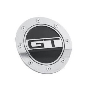 FORD MUSTANG 2015-2023 Gt Silver/blk Fuel Door DRAKE MUSCLE CARS FR3Z-6640526-GS