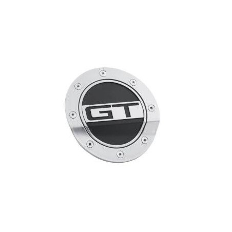 FORD MUSTANG 2015-2023 Gt Silver/blk Fuel Door DRAKE MUSCLE CARS FR3Z-6640526-GS