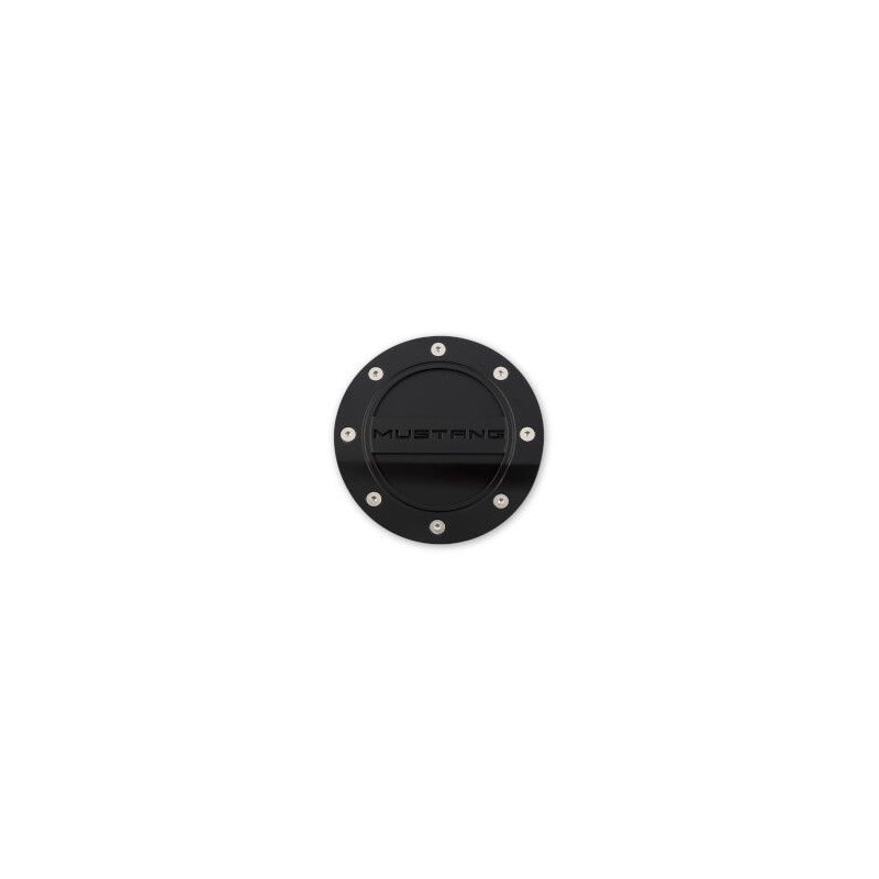 FORD MUSTANG 2015-2023 All Blk Fuel Door DRAKE MUSCLE CARS FR3Z-6640526-MA