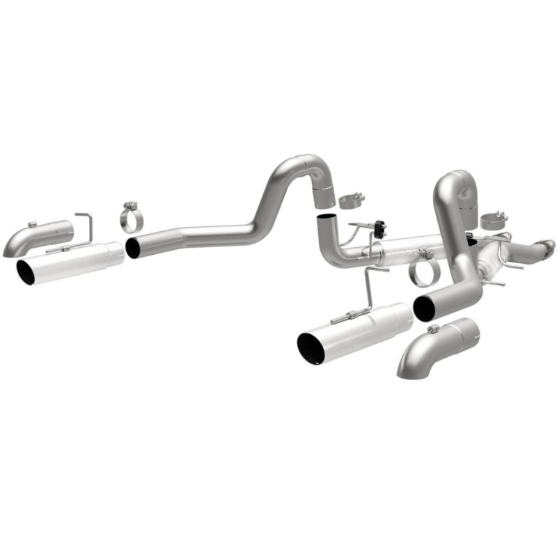 63.5mm (2.5 pouces) FORD MUSTANG 1987-1993 V8 GT 5.0 LIGNE D ECHAPPEMENT ACIER INOXYDABLE DOUBLE SORTIES ARRIERE COUDE 2.5 POUCE