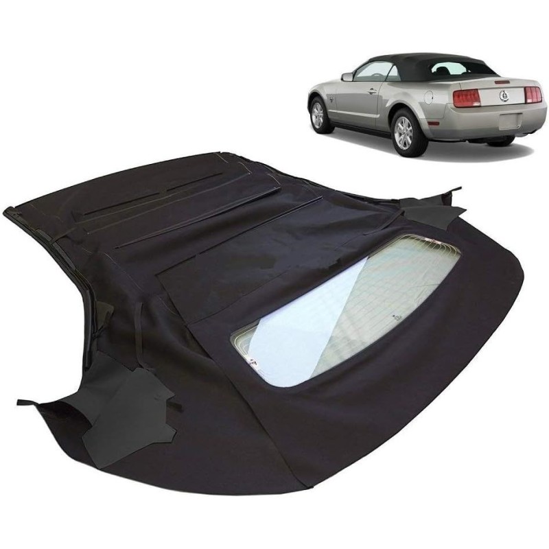 FORD MUSTANG 2005-2014 CABRIOLET CAPOTE NOIR AVEC VITRE CHAUFFEE Top Convertible black Top With Window Defroster