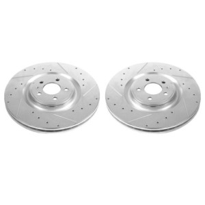 FORD MUSTANG 2013-2014 V8 355 GT500 DISQUE DE FREIN AVANT 15 POUCES PowerStop Evolution Drilled and Slotted Rotors AR85151XPR
