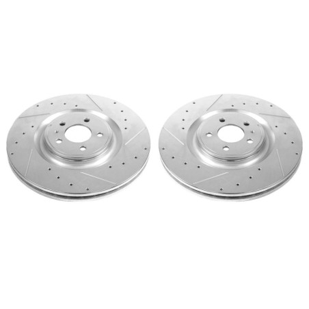 FORD MUSTANG 2013-2014 V8 355 GT500 DISQUE DE FREIN AVANT 15 POUCES PowerStop Evolution Drilled and Slotted Rotors AR85151XPR