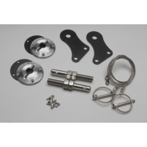 FORD MUSTANG 2005-2009 BROCHES DE CAPOT RACING ALU ET EN INOX Billet Stainless Steel Hood Pin Set SCOTT DRAKE 5R3Z-6316892-K