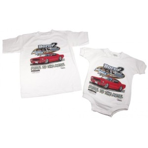 FORD MUSTANG 1960-2014 TEE SHIRT BORN 2 CRUZ Born 2 cruz snap shirt SCOTT DRAKE B2C-12M