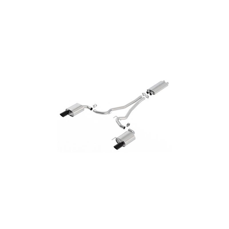 FORD MUSTANG 2015-2017 GT 5.0L LIGNE D’ÉCHAPPEMENT APRÈS CATALYSEURS TOURING BORLA 1014040BC
